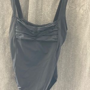 Black Calvin Klein Size 16 swimsuit with high back